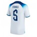 Engeland John Stones #5 Voetbalkleding Thuisshirt WK 2022 Korte Mouwen